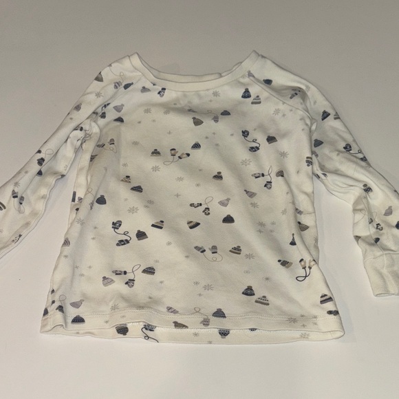 Colored Organics Snowy White and grey  Kids Pajama Set - Picture 4 of 5